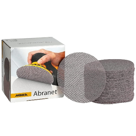Mirka Abranet 5" Grip Sanding Discs, 9A-232 Series, 3