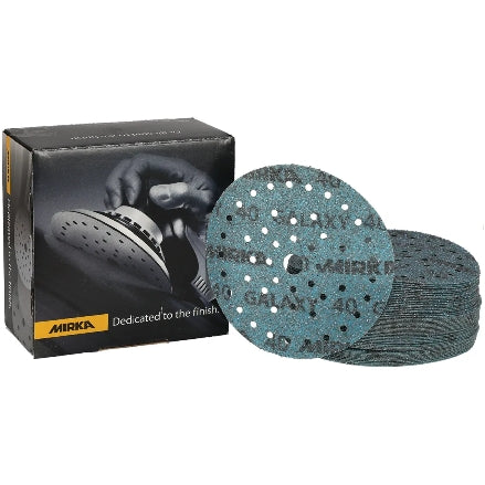 Mirka Galaxy 6" Multifit 50-Hole Grip Sanding Discs, FY-6MF Series, 2