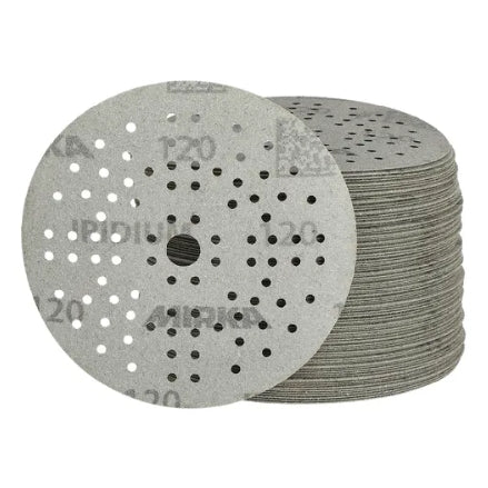 Mirka Iridium 5" 89-Hole Grip Sanding Discs, 24-5MH Series, 4