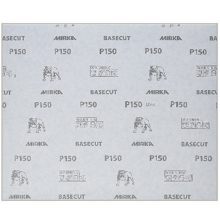 Mirka Basecut 9" x 11" Sanding Sheets, 20-101 Series, 3