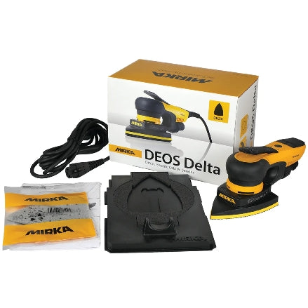 Mirka DEOS Delta 4" x 6" x 6" Electric Sander 663XCV 3.0mm Orbit, MID6630201US, 2