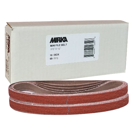 Mirka CER 0.375" x 13" Ceramic Mini File Belts, 66-3813 Series, 2