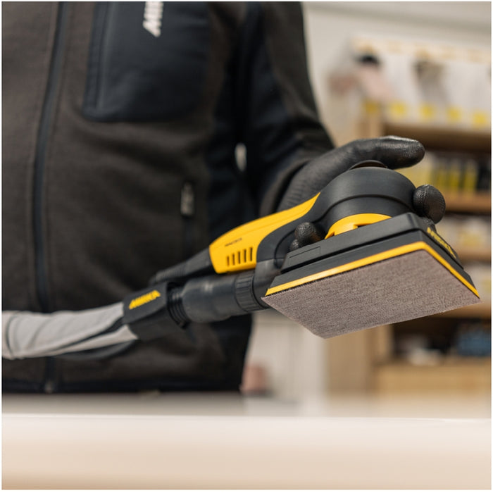 Mirka DEOS II 353X 3" x 5" Electric Vacuum Sander, MID3534044US, item in action, 1