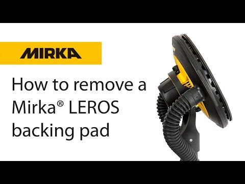 How to remove a Mirka LEROS backing pad video