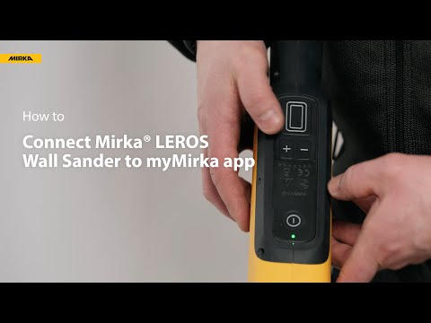 How to connect Mirka LEROS to myMirka app Bluetooth video