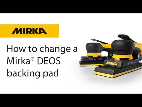 How to change a Mirka DEOS Backing Pad video