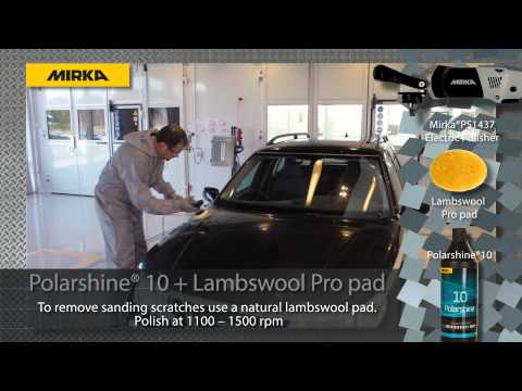 Mirka Polarshine 10 Fast Finish System Video