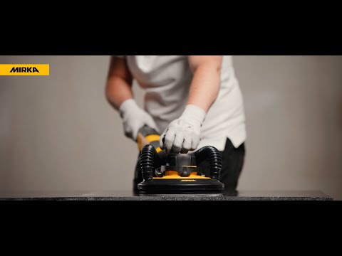 Sanding Solid Surfaces with the Mirka LEROS-S Short Neck Sander video