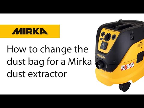 Mirka Video - How to change the dust bag for Mirka 1230 Dust Extractor