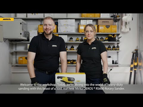 Unboxing the Mirka® DEROS RS 600 Rotary Sander: Heavy-Duty Power & Precision